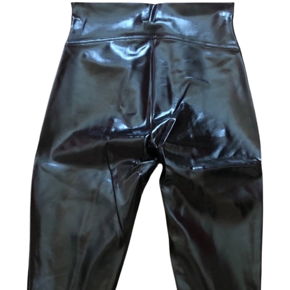 Spanx Faux Patent Leather Leggings Large Tall - Picture 11 of 14